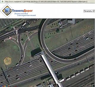 ДТП на развязке Волгоградского проспекта и ТТК в Москве-google_ttk.jpg