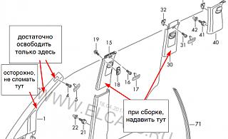 Течет вода по боковой стойке в салон-000632.jpg